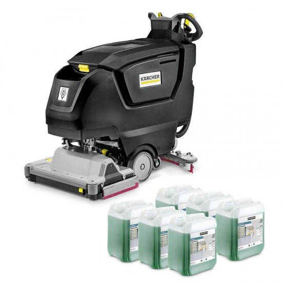 Подопочистващ автомат Karcher B 50 W Bp Pack Anniversary Edition 80Ah + 6 броя СА 50 C – 2,5 литра